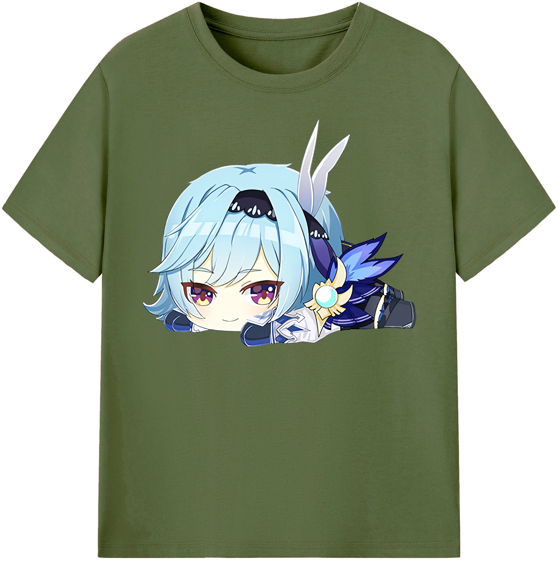 げんし神 优菈 ゆうら genshin Yūra 綿100％半袖Tシャツ（フロントプリント）